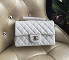 2016 Chanel Classic Flap Bags Original Caviar leather 1116 in Silver with Silver hardware 1116