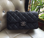 2016 Chanel Classic Flap Bags Original Goatskin Leather A67029 Black A67029