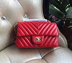 2016 Chanel Classic Flap Bags Original Sheepskin leather 1116 in Red with Gold hardware 1116