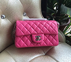 2016 Chanel Classic Flap Bags Original Sheepskin leather 1116 in Rose with Silver hardware 1116