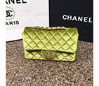 2016 Chanel Classic Flap Bags Original velvet A1116 in ArmyGreen with Gold hardware A1116
