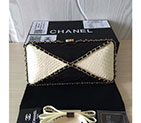 2016 Chanel Clutch Dinner Bag Original Snake Leather A94432 Black A94432