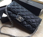 2016 Chanel Flap Bag Original Sheepskin Leather A33818 Black A33818