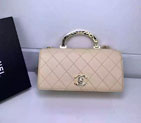 2016 Chanel Flap Tote Bag Original Sheepskin Leather A93076 Apricot A93076