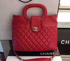 2016 Chanel Flap bag Sheepskin Leather A7625 Red A7625