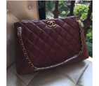 2016 Chanel Shoulder Bag in original Sheepskin Leather A49331 Burgundy A49331