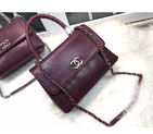 2016 Chanel Tote shoulder Bag Lizard leather A95169 Burgundy A95169