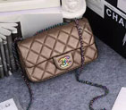 2016 Chanel flap Bag Original Deer Leather A76115 Bronze with Magic color hardware A76115