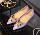 2016 Christian Louboutin Flats shoes in Silk CLWS0106