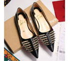 2016 Christian Louboutin women Flats shoes with Rivet CLWS0090