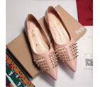 2016 Christian Louboutin women Flats shoes with Rivet CLWS0088