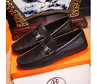 2016 Hermes Calfskin leather men Casual shoes HMS0144