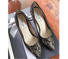 2016 Jimmy Choo Women high-heeled shoes in Lace with Heel Height 8cm JCS0050