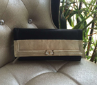 2016 Le Boy Chanel Clutch Original Sheepskin Leather A80488 Black&Gold A80488