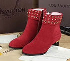 2016 Louis vitton women Boots in velvet with rivet SW0445
