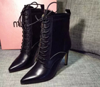 2016 Miu Miu Calfskin leather short Boots BMS0081