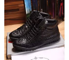 2016 New Arrivals Prada men Calfskin leather Lace-up sneaker PSM0363