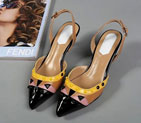 2016 New Fendi women Sandals in Calfskin leather with Heel Height 4.5cm FSW0044