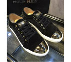 2016 Philipp Plein men velvet With hand-knitted Casual shoes PPN0006