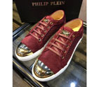 2016 Philipp Plein men velvet With hand-knitted Casual shoes PPN0007