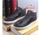 2016 Prada Cowhide leather men Lace-up sneaker shoes PSM0352