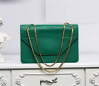 2016 Saint Laurent Shoulder Bag Original Cowhide leather 315680 Green 315680