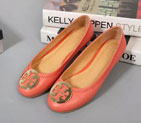 2016 Tory Burch classic women Flats shoes in Calfskin leather TSMS0087