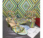 2016 Valentino women Sandals shoes with Rivet Heel Height 6.5cm VN0190