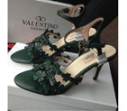 2016 Valentino women Sandals shoes with rivet Heel Height 8cm VN0338