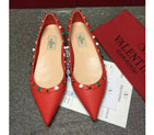 2016 Valentino women flats shoes with rivet VN0317