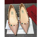 2016 Valentino women flats shoes with rivet VN0315
