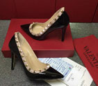 2016 Valentino women shoes in Patent leather with Rivet 9.5cm VN0246