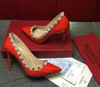 2016 Valentino women shoes in Patent leather with Rivet 9.5cm VN0247