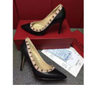 2016 Valentino women shoes in sheepskin leather with Rivet Heel Height 9.5cm VN0181