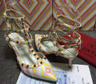 2016 Valentino women shoes with Rivet Heel Height 6.5cm VN0197