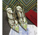 2016 Valentino women shoes with Rivet Heel Height 9.5cm VN0196