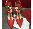2016 Valentino women shoes with rivet Heel Height 6.5cm VN0320