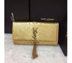 2016 YSL Dinner clutch shoulder bag 311288 Gold with Bronze 311288