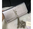 2016 YSL Dinner clutch shoulder bag 311288 Silver with Silver 311288