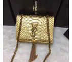 2016 YSL shoulder bag 311178 Gold with Bronze 311178