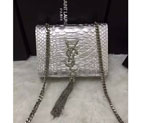 2016 YSL shoulder bag 311178 Silver with Silver 311178