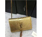2016 YSL shoulder bag 311248 Gold with Bronze 311248