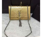 2016 YSL shoulder bag 311248 Gold with Silver 311248