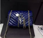 2016 Yves Saint Laurent Classic Monogramme Flap Bag Y9962 Blue Y9962