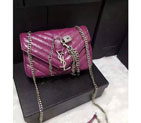 2016 Yves Saint Laurent Classic Monogramme Flap Bag Y9962 Purple Y9962