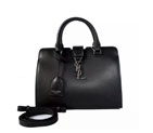 2016 Yves Saint Laurent Cowhide leather Top Handle Bag Y2764 Black Y2764