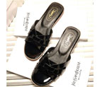 2016 Yves Saint Laurent women Flats Slippers in Patent leather YSLWS0033