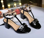 2016 gucci women Sandals in Patent leather with Heel Height 6.5cm GWS237