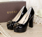 2016 gucci women high-heeled shoes in Patent leather GWS189