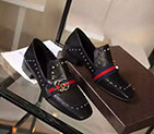 2016 gucci women shoes in Calfskin leather with rivet GWS344